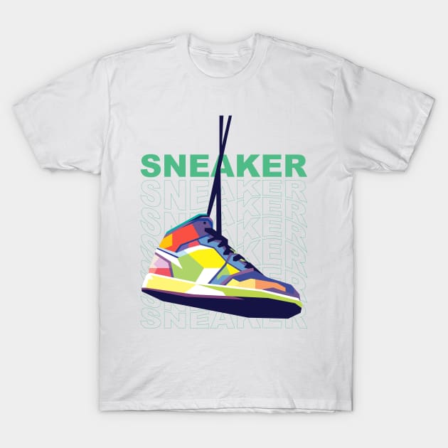 Athletic Shoes WPAP T-Shirt by ifatin
